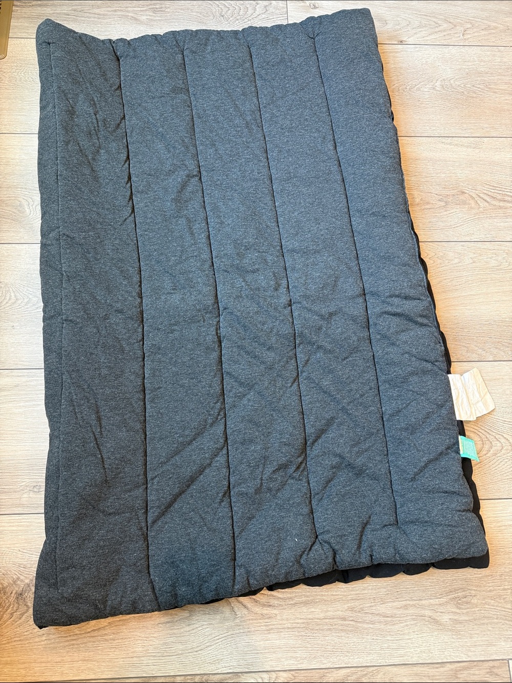 Charcoal gray pillow fort crib blanket